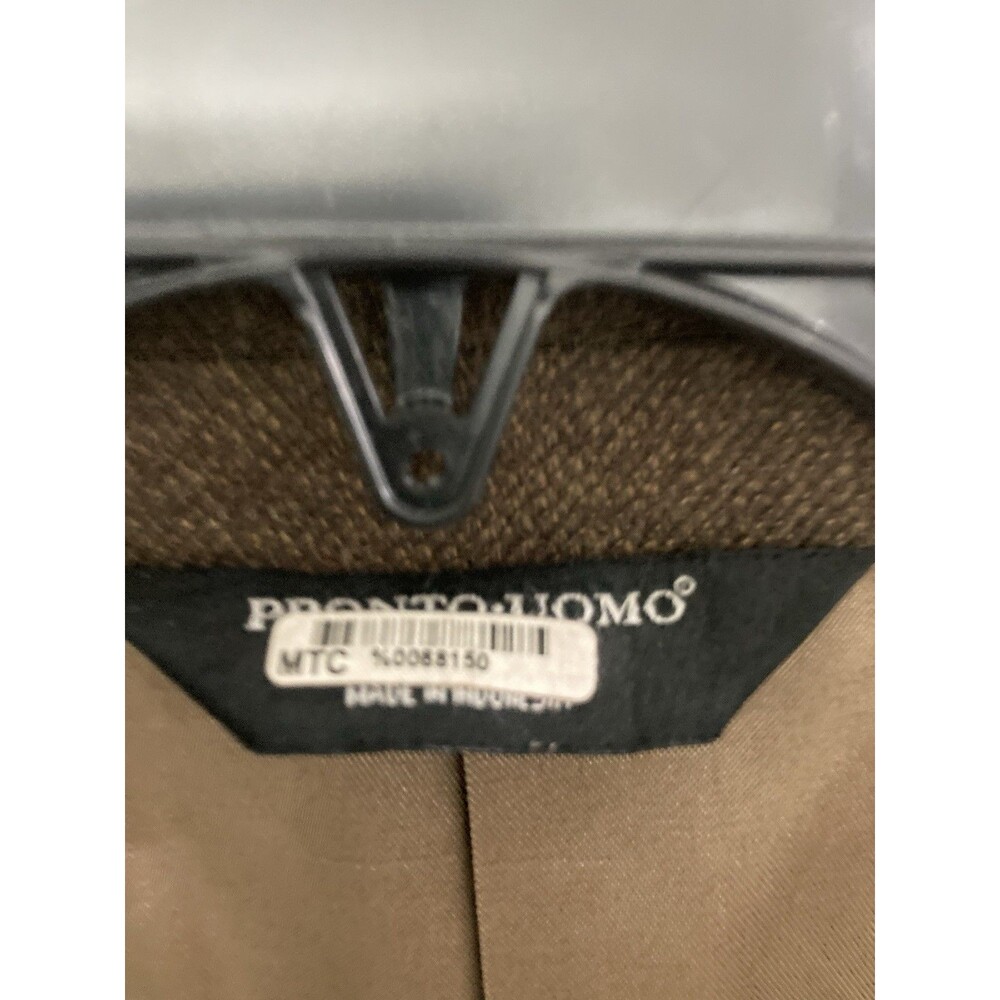 Men's Pronto Uomo Couture Blazer Lambswool Brown Size 52R - Picture 2 of 8